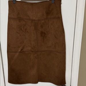 Chaps Brown Pencil Skirt